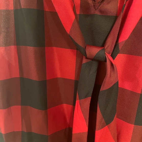 Talbots Red and Black Checkered Sleeveless Top - Picture 8 of 10